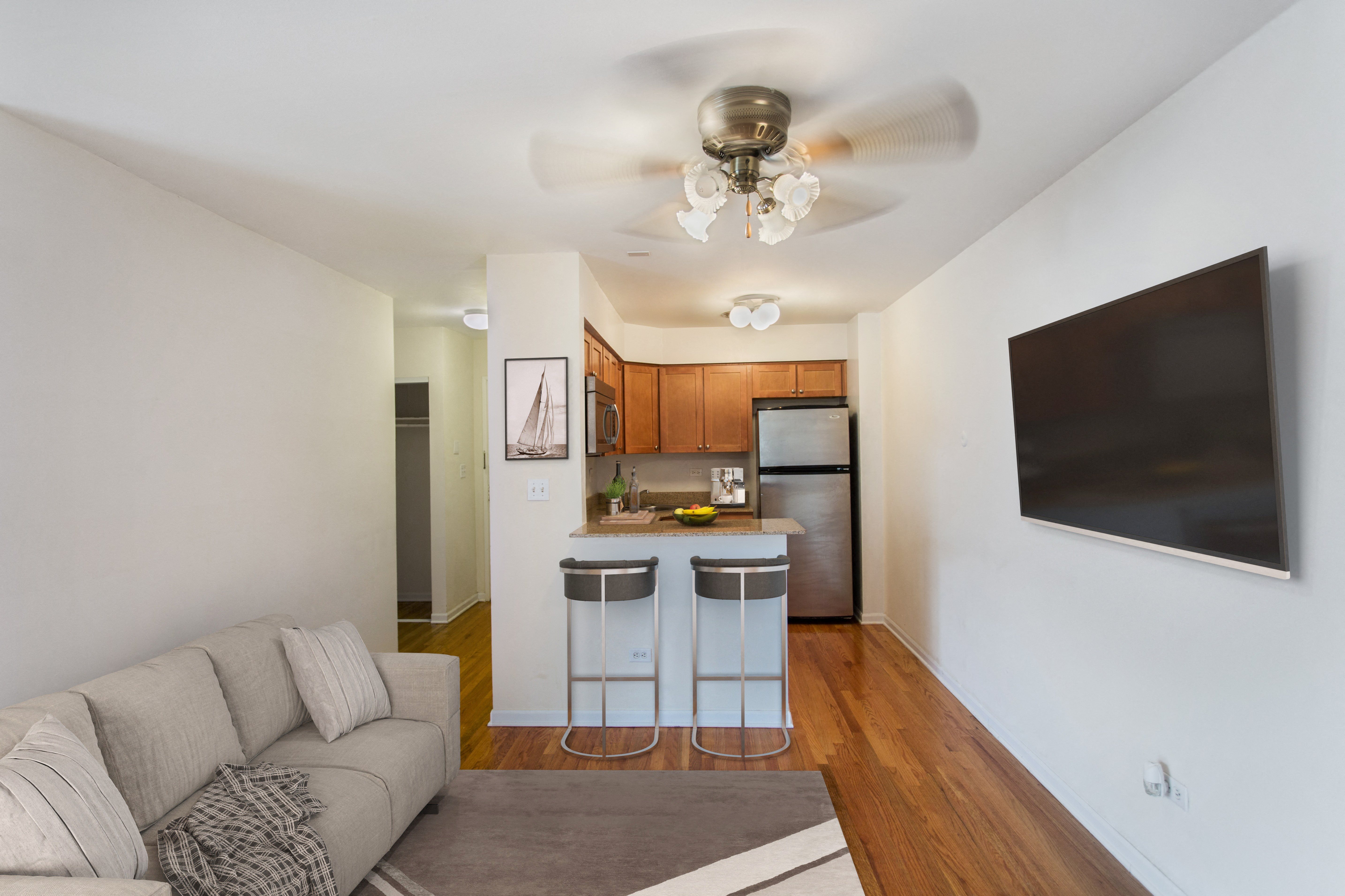 Dining and living space